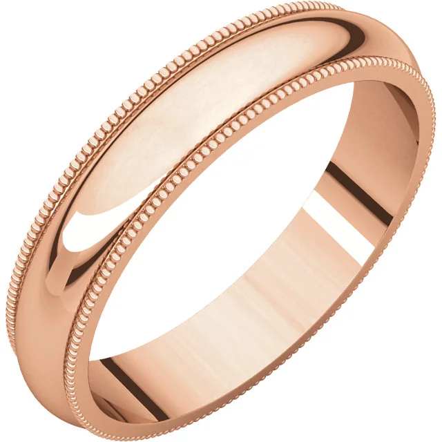 Classic Millgrain-Edge Band — Protea Diamonds